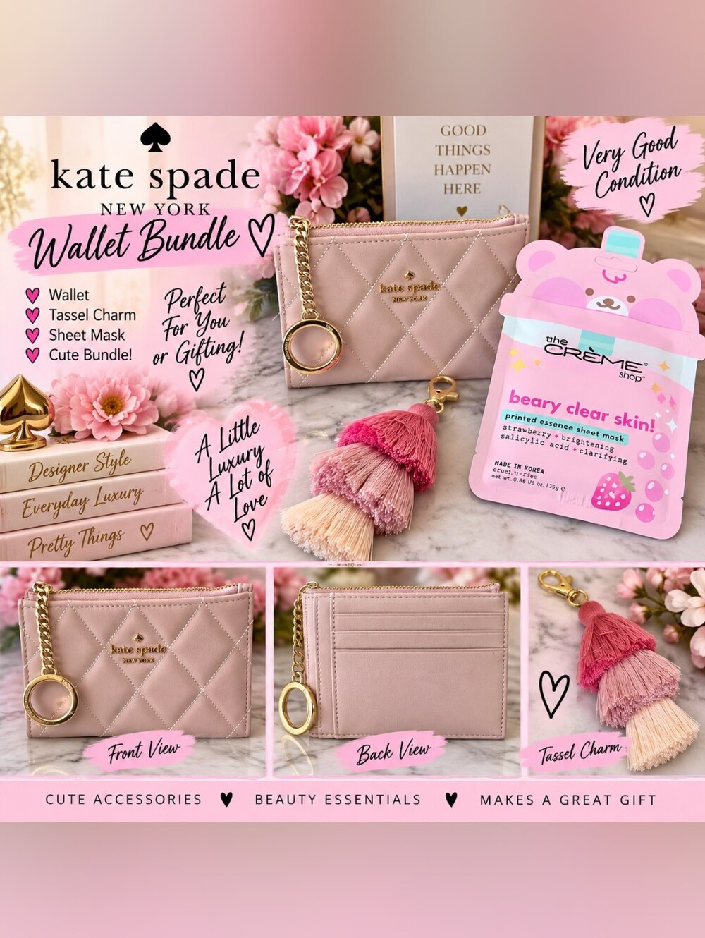 💕 Kate Spade New York Wallet & Beauty Bundle 💕